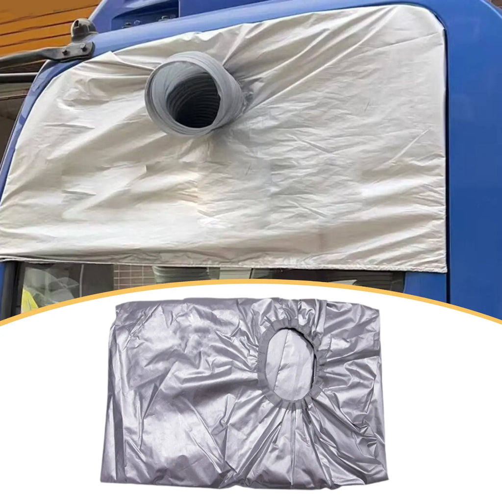 Car Air Conditioner Hose Window Cover Portable Air Conditioner Window Kit Shading Cover Sedans,  - Automotive LED Light