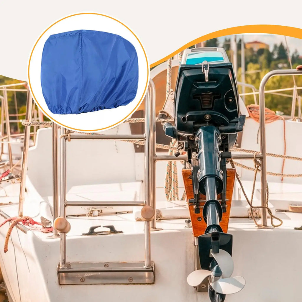 Boat Motor Cover Outboard Boat Engine Hood Cover 210D Oxford cloth Waterproof Windproof Protecti - Automotive LED Light