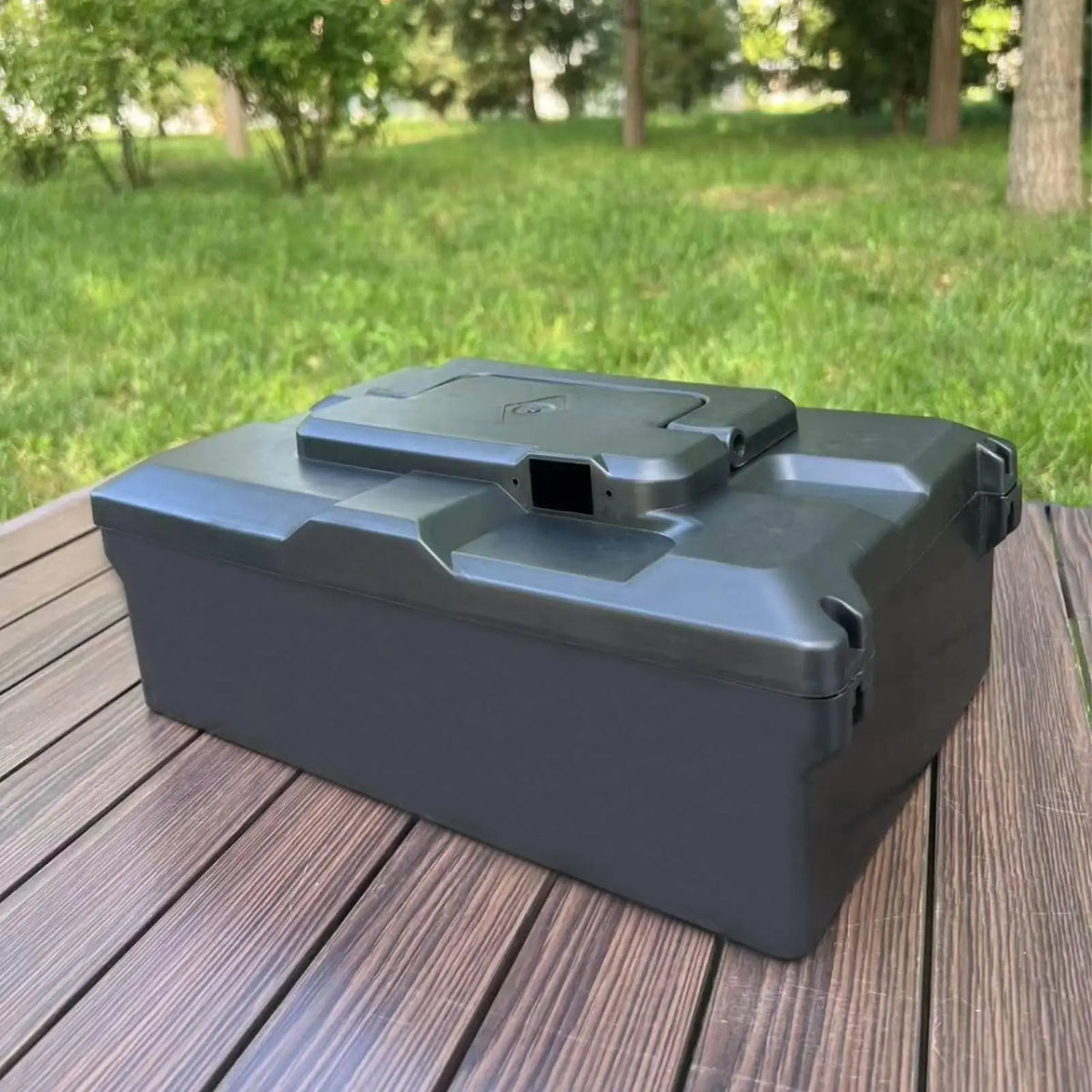 Electric Cycle Container E‑bike Battery Box Thickened Electric Two-Wheeler Housing Universal Ele - Automotive LED Light