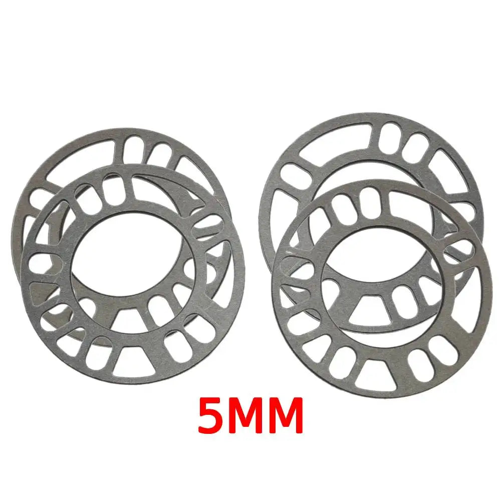 5mm Universal Wheel Spacer Car Wheel Spacer Shims Plate Gasket Universal Set Of 4 5x100 5x108 5x - Automotive LED Light