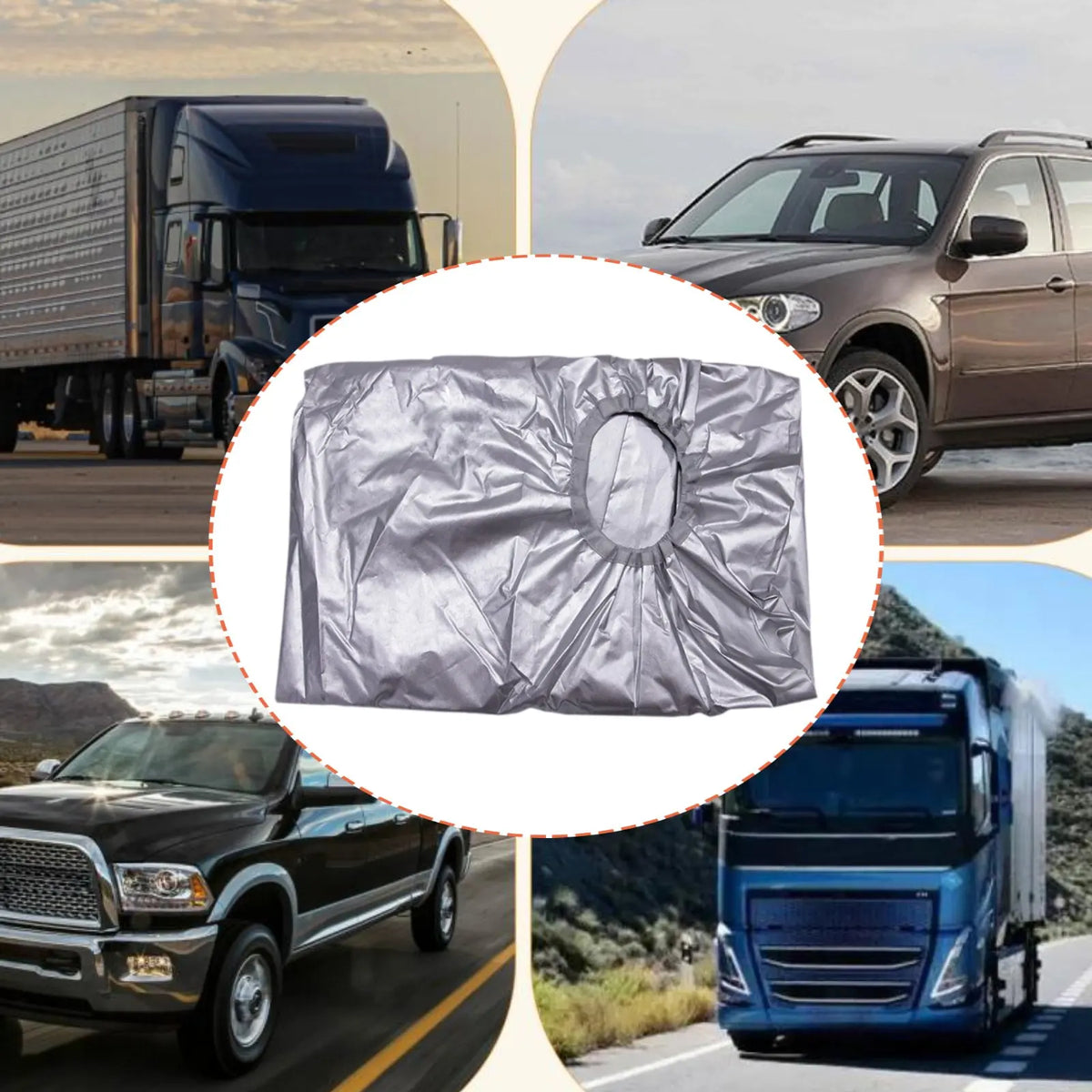 Car Air Conditioner Hose Window Cover Portable Air Conditioner Window Kit Shading Cover Sedans,  - Automotive LED Light
