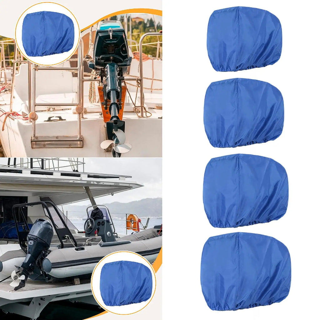 Boat Motor Cover Outboard Boat Engine Hood Cover 210D Oxford cloth Waterproof Windproof Protecti - Automotive LED Light