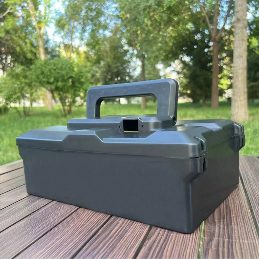 Electric Cycle Container E‑bike Battery Box Thickened Electric Two-Wheeler Housing Universal Ele - Automotive LED Light