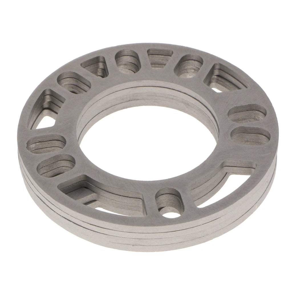 5mm Universal Wheel Spacer Car Wheel Spacer Shims Plate Gasket Universal Set Of 4 5x100 5x108 5x - Automotive LED Light