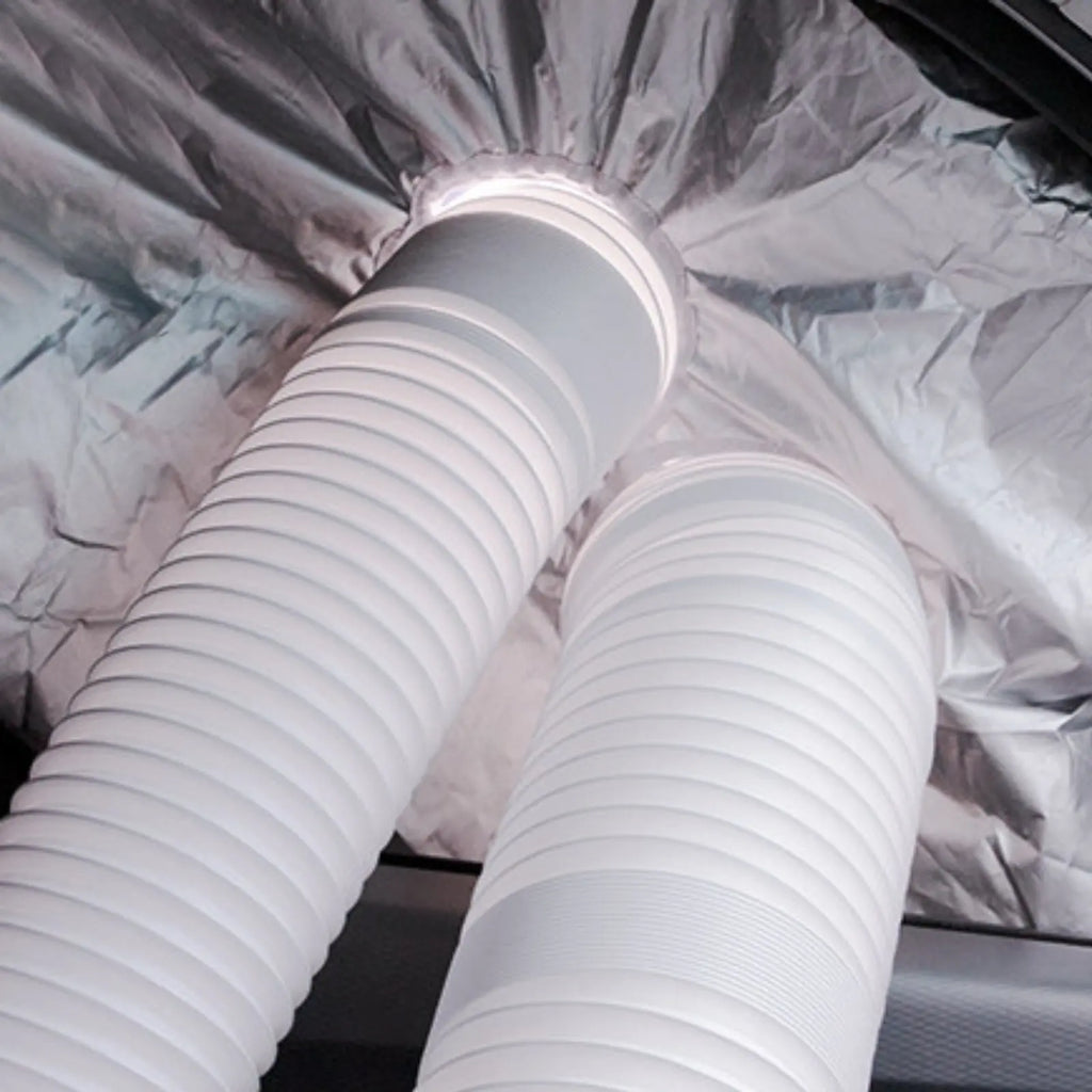 Car Air Conditioner Hose Window Cover Portable Air Conditioner Window Kit Shading Cover Sedans,  - Automotive LED Light