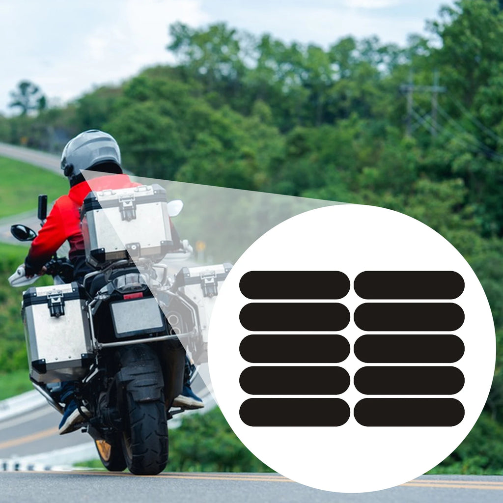 Automotive Motorcycle Reflective Stickers for Helmet Wheel Window Laptops Self Adhesive Car Warn - Automotive LED Light