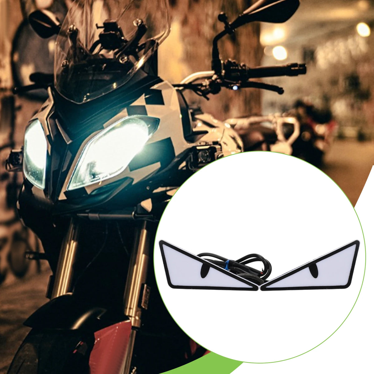 Motorcycle Decorative License Plate Light Accessory Stylish Versatile 2400LM Waterproof Motorcyc - LED Motorcycle Light