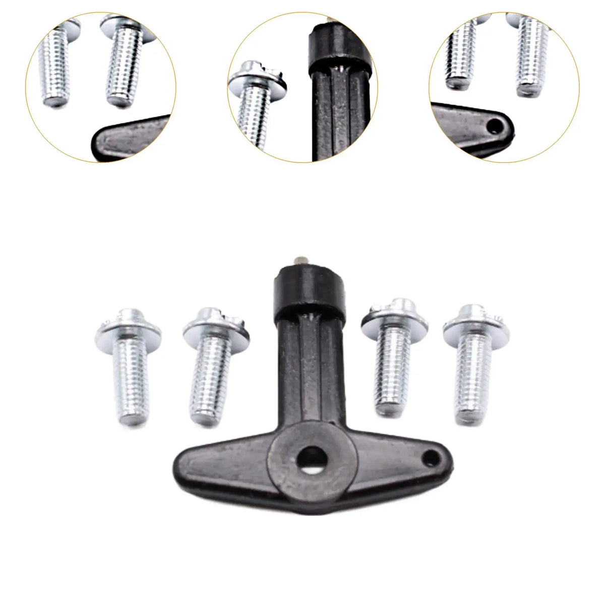 7700422600 Alloy Wheel Centre Cap Screw Bolts with Key for Renault Megane Clio K for Renault MK2 MK1 2001-2007 - Automot