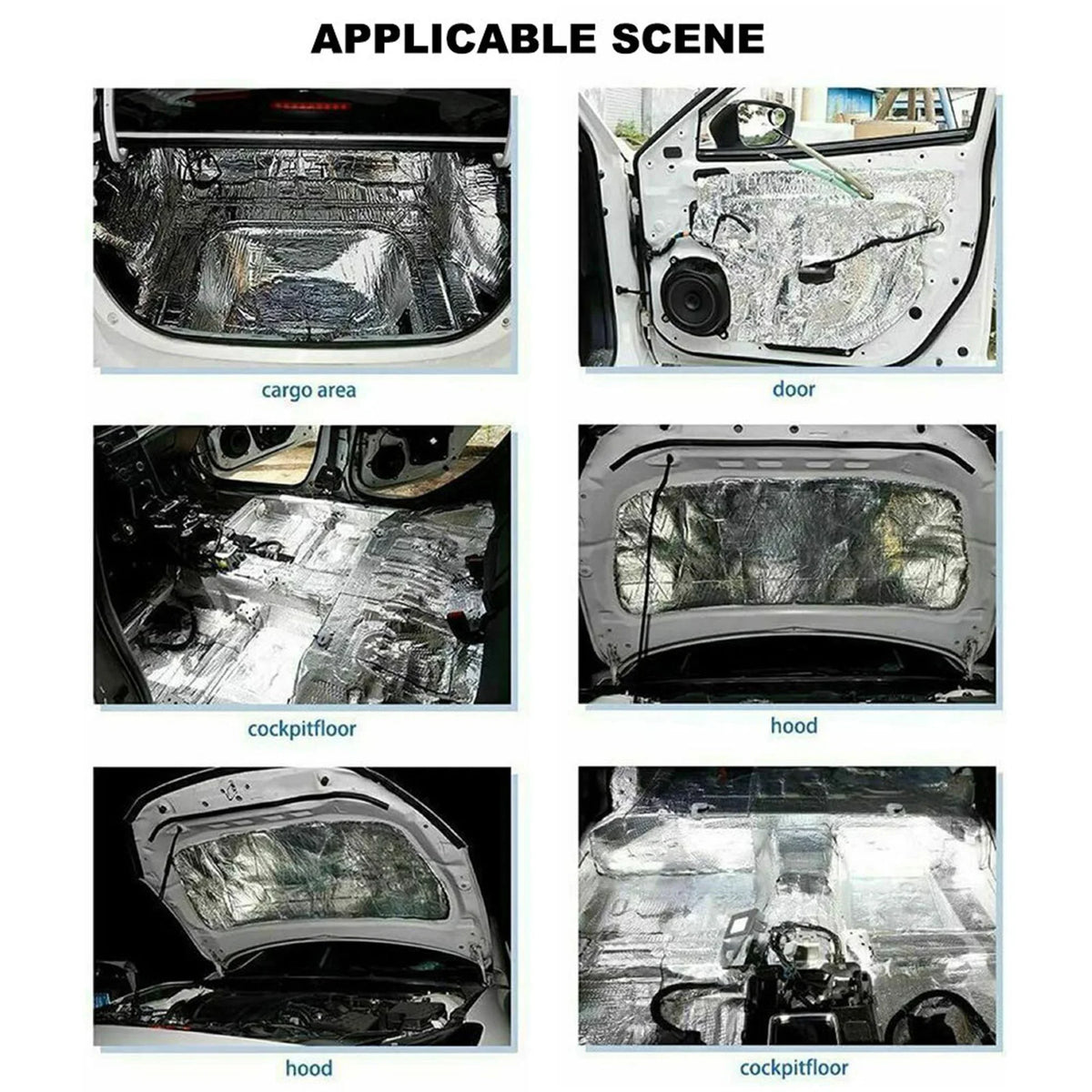 Car Sound Heat Insulation Pad Mat Sound Proofing Foam for Truck Engine Hood Waterproof Thermal S - Automotive LED Light