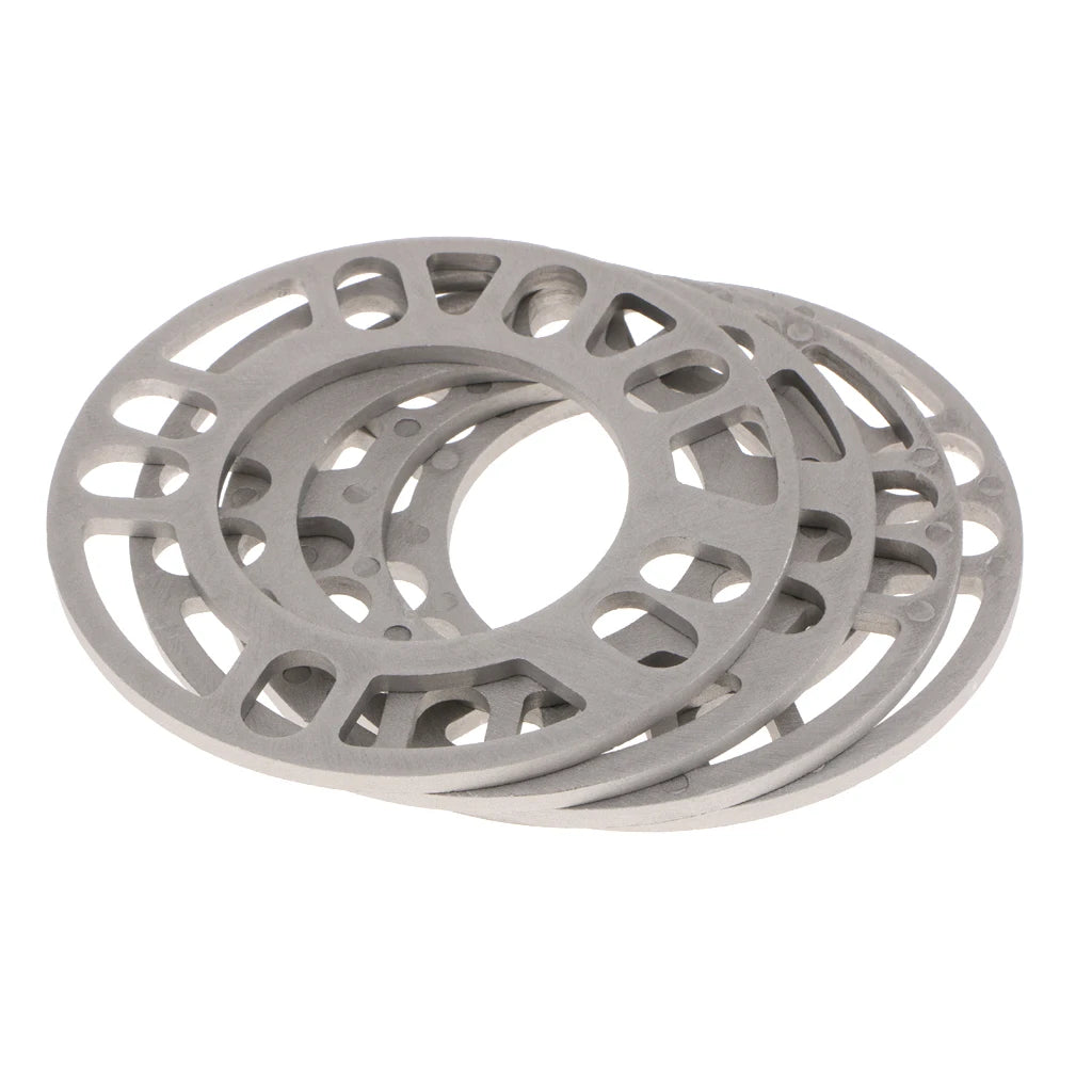 5mm Universal Wheel Spacer Car Wheel Spacer Shims Plate Gasket Universal Set Of 4 5x100 5x108 5x - Automotive LED Light