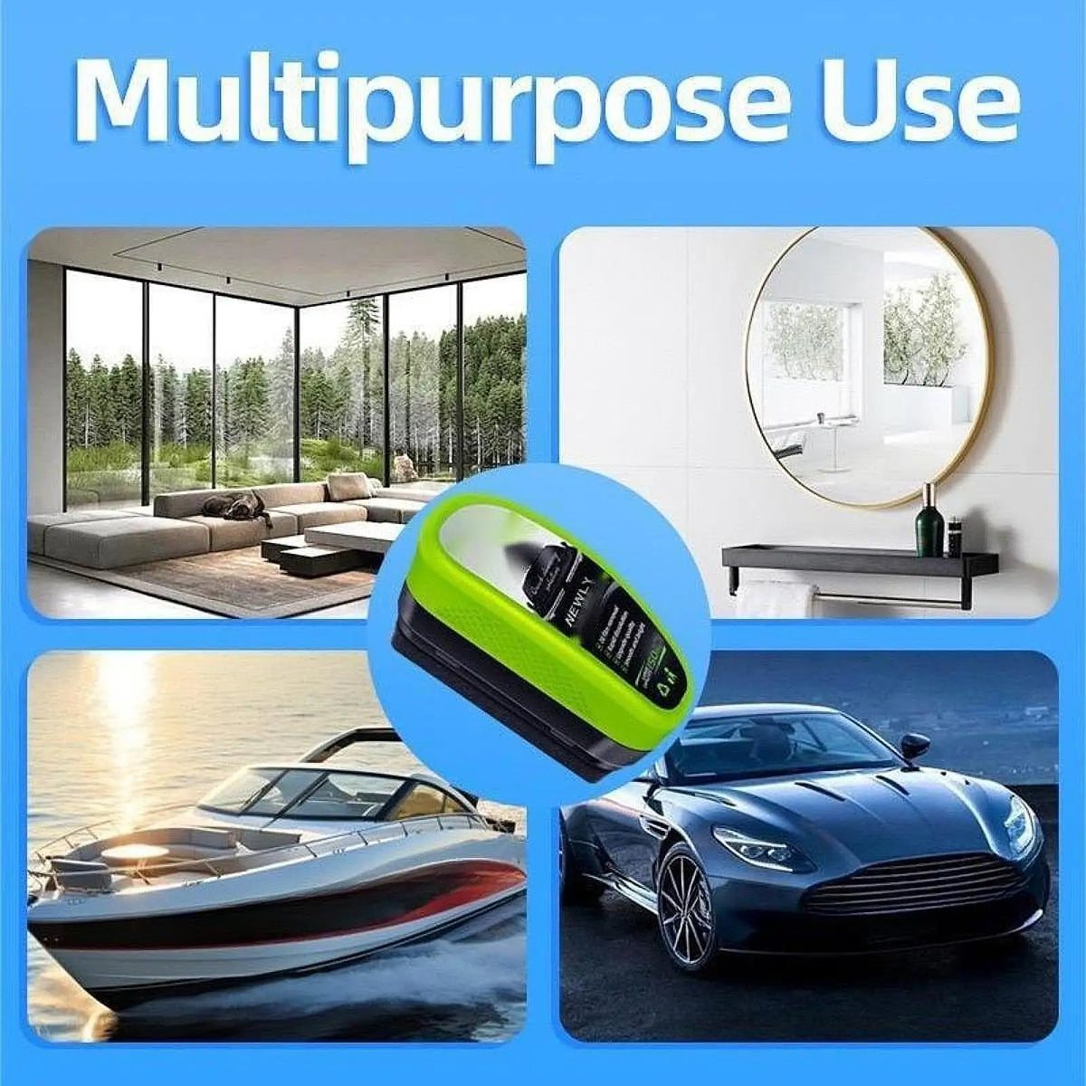Glass Oil Film Remover for Car Windshields Oil Film cleaner Glass Cleaning Board Automotive Care - Automotive LED Light
