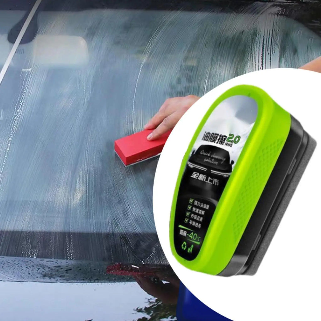 Glass Oil Film Remover for Car Windshields Oil Film cleaner Glass Cleaning Board Automotive Care - Automotive LED Light
