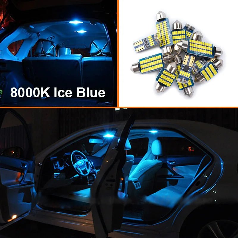 AutoGlowLED LED Interior Light Kit for Dodge Caliber 2007-2012 Canbus 10Pcs