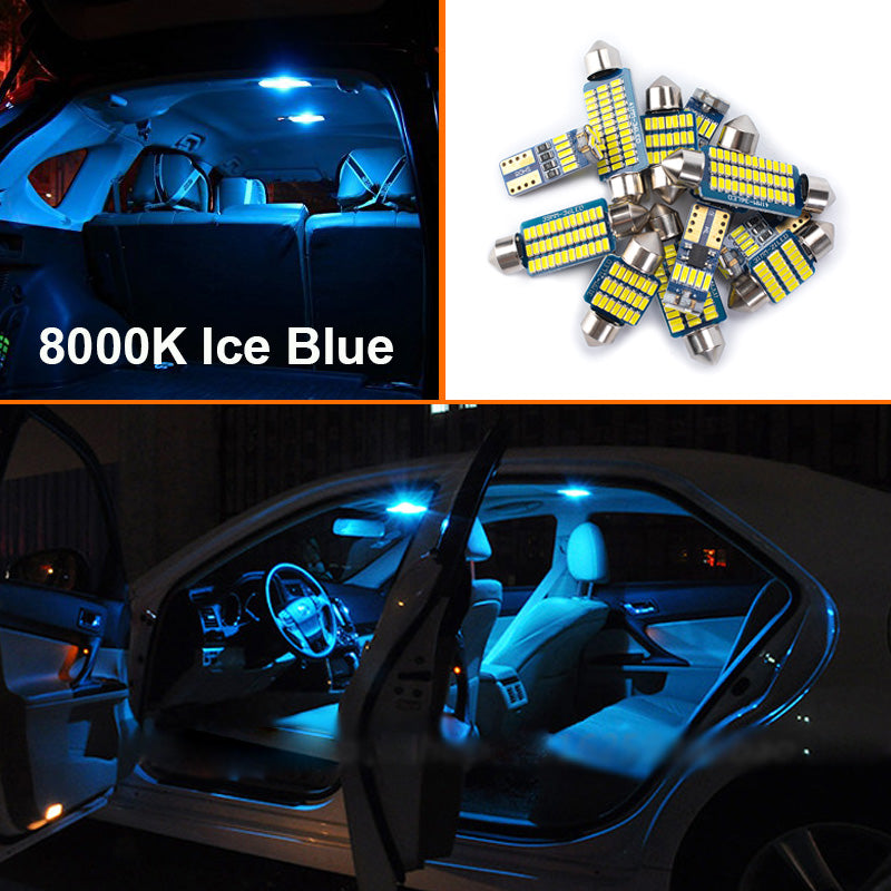 AutoGlowLED 10Pc Canbus LED Interior Light Kit for Opel Vectra C 2003-2008