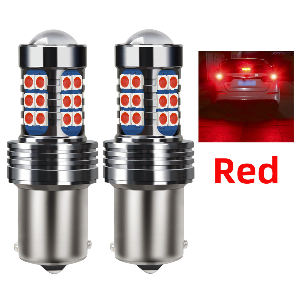 AutoGlowLED Red LED Brake Stop Light Bulbs for Citroen C3 C5 DS5 Berlingo