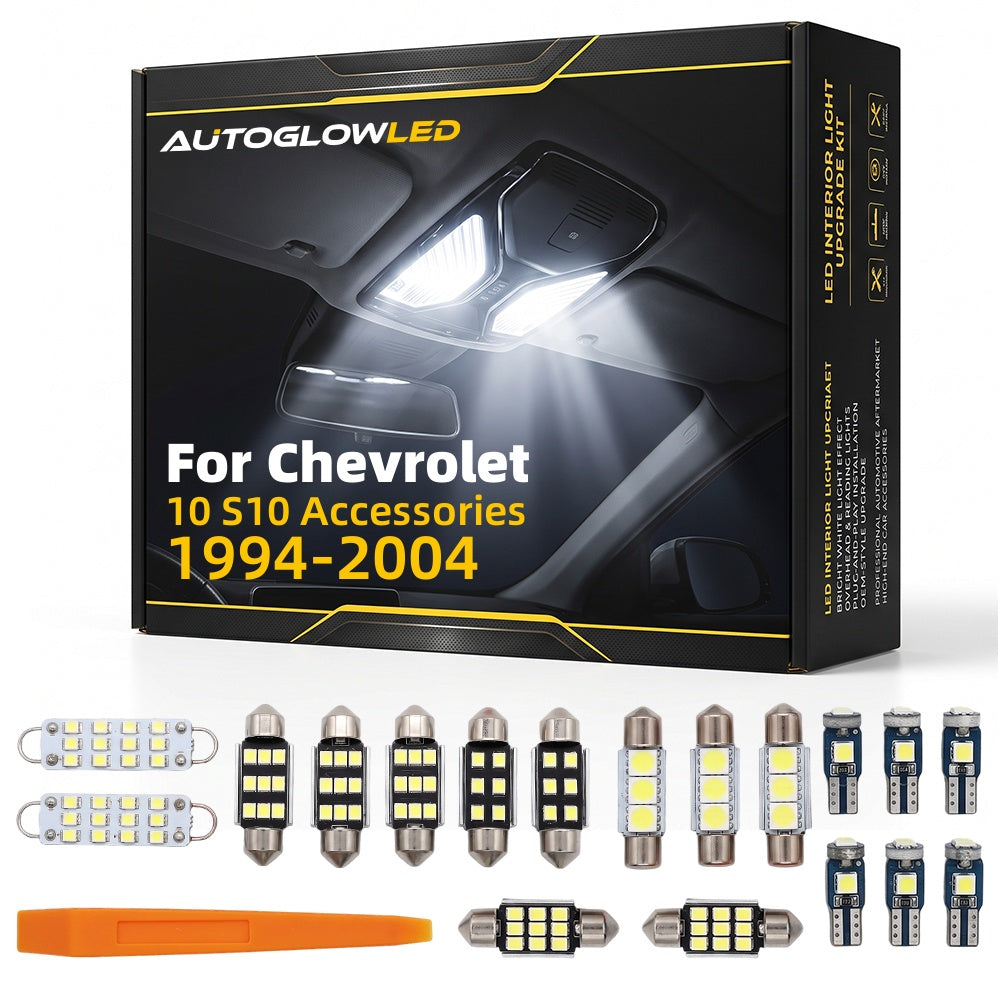 For Chevrolet 10 S10 Accessories 1994-2004 0-Piece LED Interior Light Kit Canbus Error Free | AUTOGLOWLED