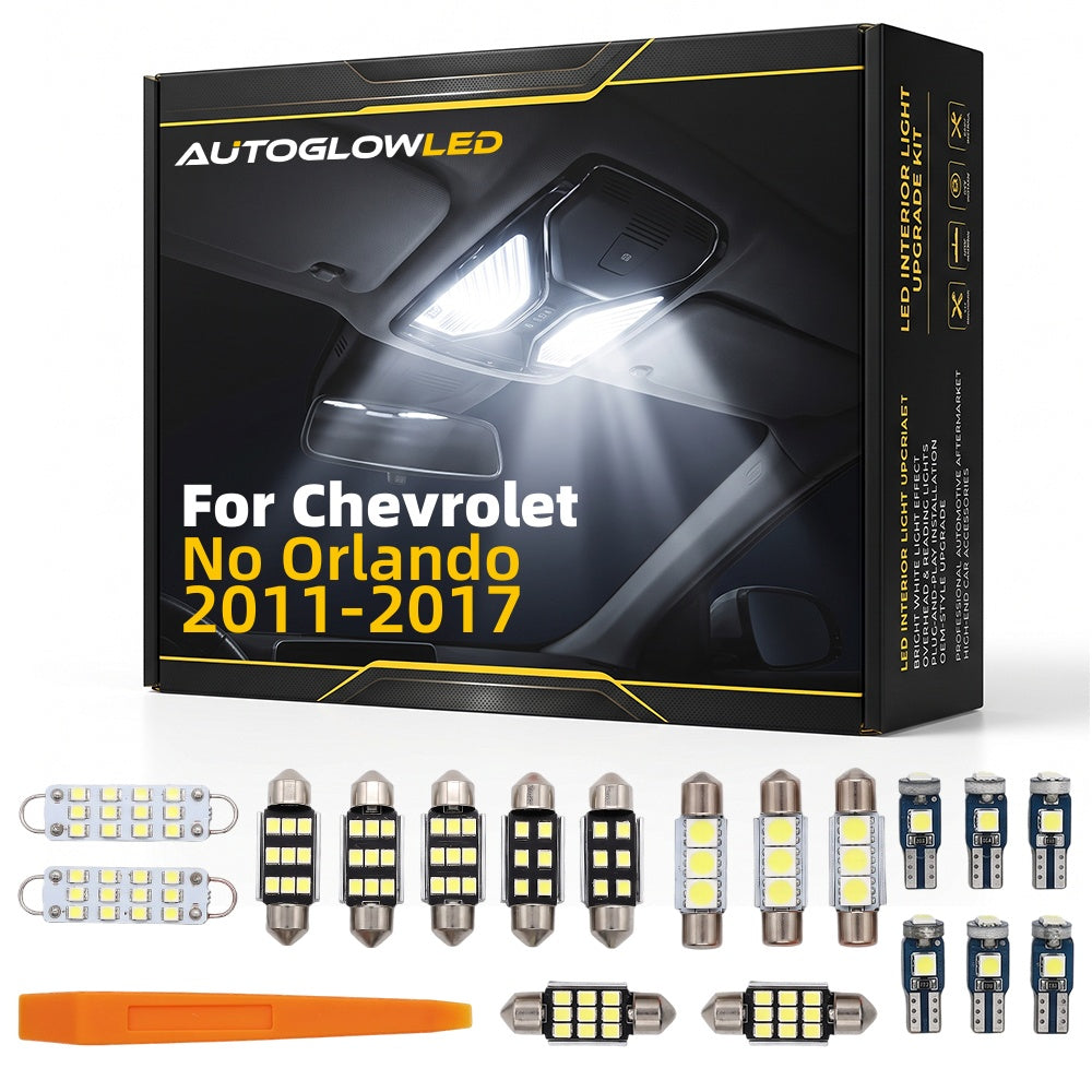 For Chevrolet No Orlando 2011-2017 0-Piece LED Interior Light Kit Canbus Error Free | AUTOGLOWLED