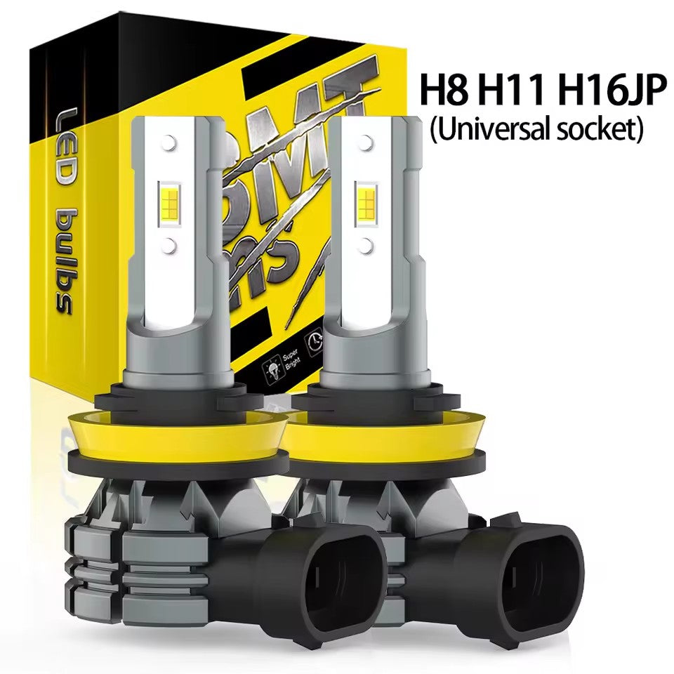 AutoGlowLED H8 H11 LED Fog Lamps for Lada Granta Kalina Vesta - 12000Lm 60W White Yellow Dual Switch