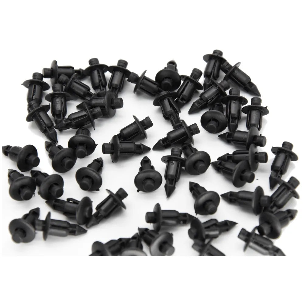 50Pcs/set Door Trim Panel Clips Retainer Clips For Toyota Lexus 6mm Hole Auto Fastener Plastic R - Automotive LED Light
