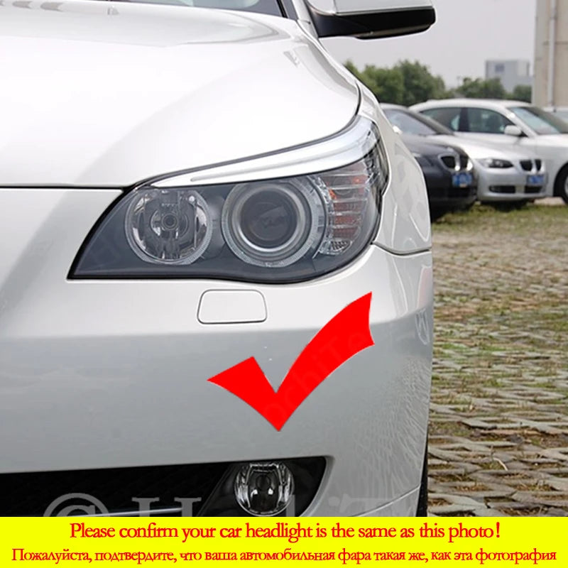 For BMW E60 E61 LCI 528i 530i 535i 550i M5 2007-2010 halogen Headlight SMD Cotto for BMW E61 E60 M5 2007-2010 - Canbus L