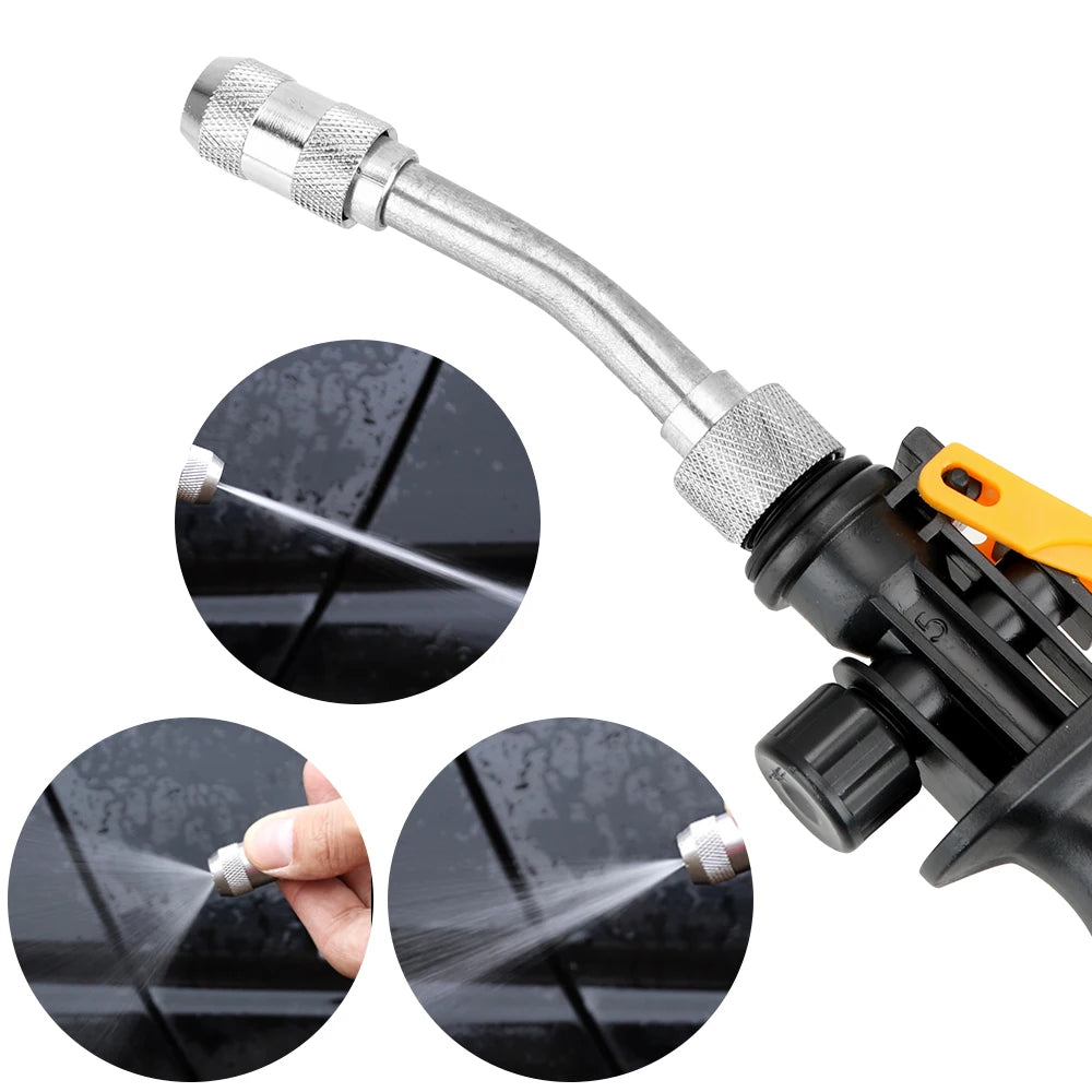 High Pressure Washer Wash Gun Car Washer Nozzles Sprayer Jet Watering Spray Sprinkler Atomizing  - Automotive LED Light