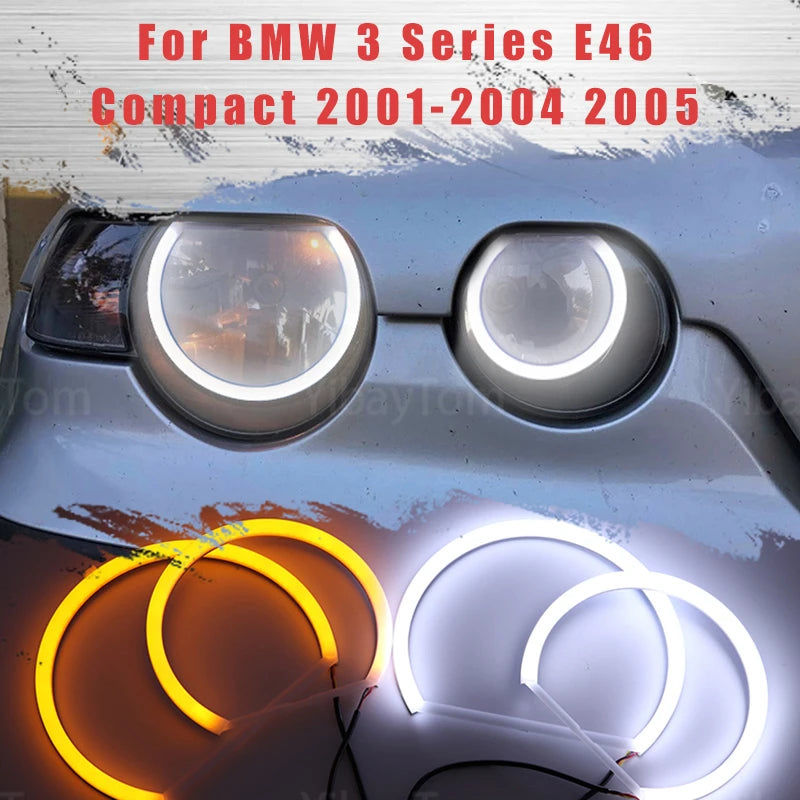 For BMW 3 Series E46 Compact 2001 2002 2003 2004 2005 LED SMD Cotton Light Switc for BMW E46 - Canbus LED Headlight Bulb