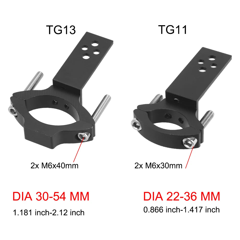 TG11/TG13 Motorcycle Headlight Bracket Spotlight Holder Universal Mount Adjustab for TG13 TG11 - LED Motorcycle Light