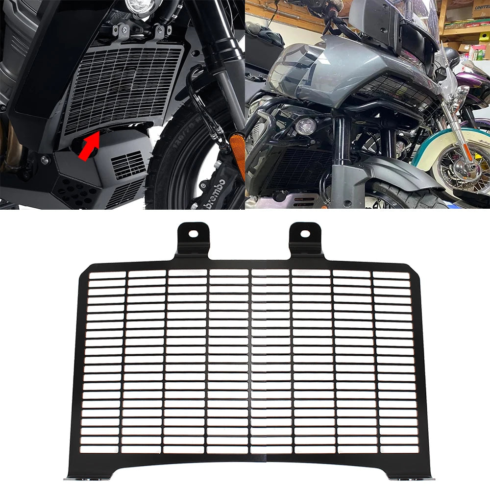 Motorcycle Black Radiator Shield For Harley Pan America 1250 S RA1250 S PANAMERICA1250 2020 2021 - Automotive LED Light