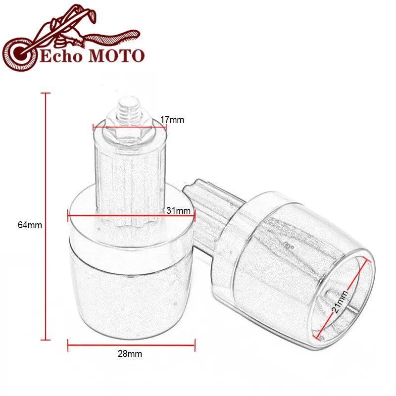 DR-Z For SUZUKI DRZ 400S 400SM DR-Z 400 drz400 CNC Logo Alumiunm Plugs Motorcycle 7/8'' 22mm Han - Automotive LED Light