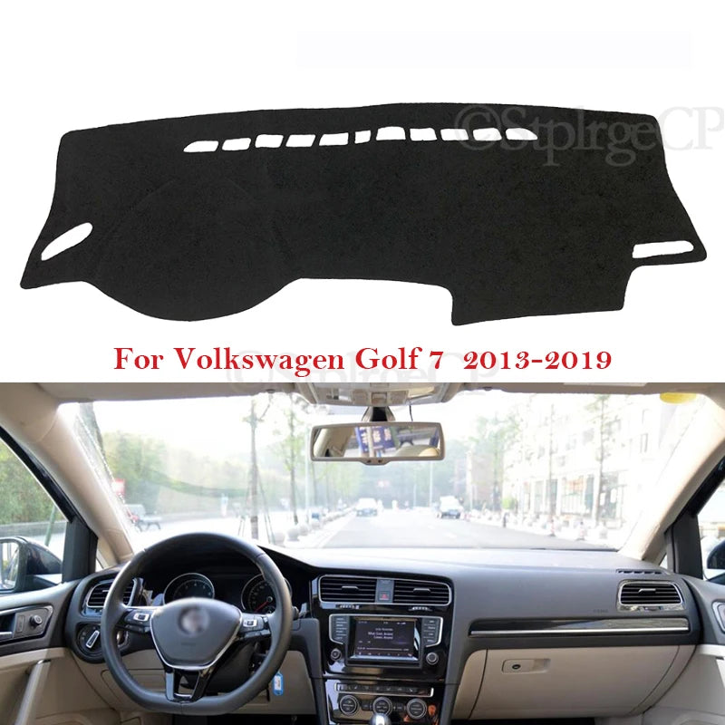 Dashboard Cover Protective Pad for Volkswagen VW Golf 7 MK7 2013~2019 Car Access for Volkswagen MK7 2013-2019 - Automoti
