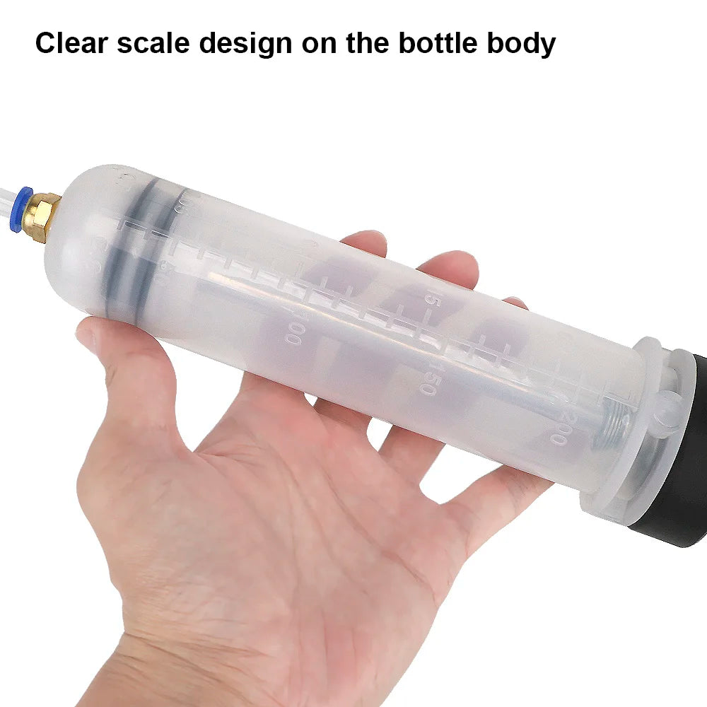 200cc Car Oil Change Brake Bleeder Fluid Pump Extractor Filling Syringe Bottle Universal Truck M - Automotive LED Light