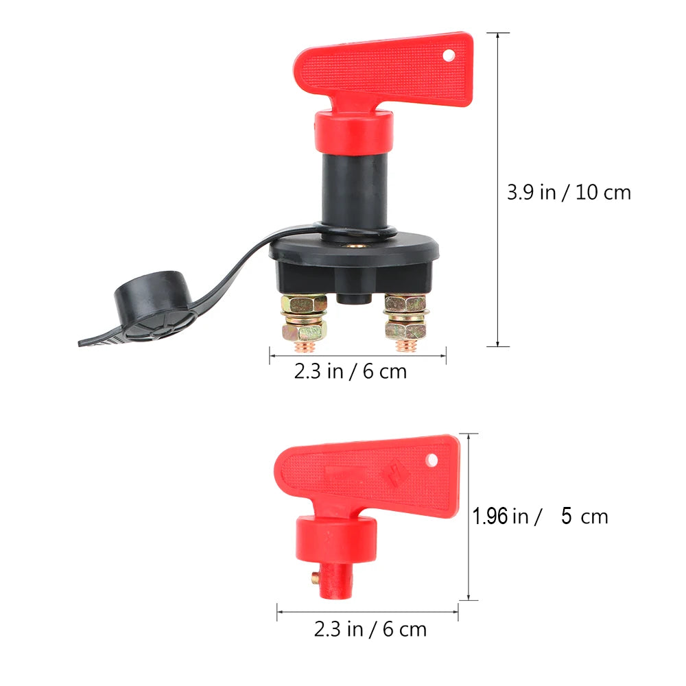 Car Battery Switch Disconnect Power Isolator 1 Removable Keys For Truck Marine ATV Cut Off Kill  - Automotive LED Light