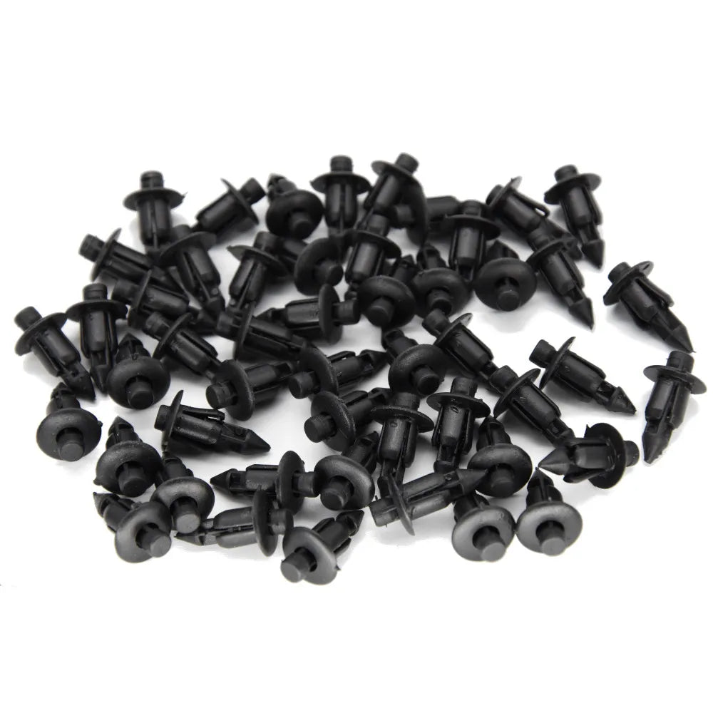 50Pcs/set Door Trim Panel Clips Retainer Clips For Toyota Lexus 6mm Hole Auto Fastener Plastic R - Automotive LED Light