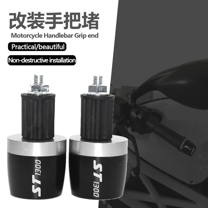 7/8'' 22mm For Honda ST1300 ST 1300 ST1300A ST1300 A CNC Aluminum Motorcycle Handlebar Counterwe - Automotive LED Light