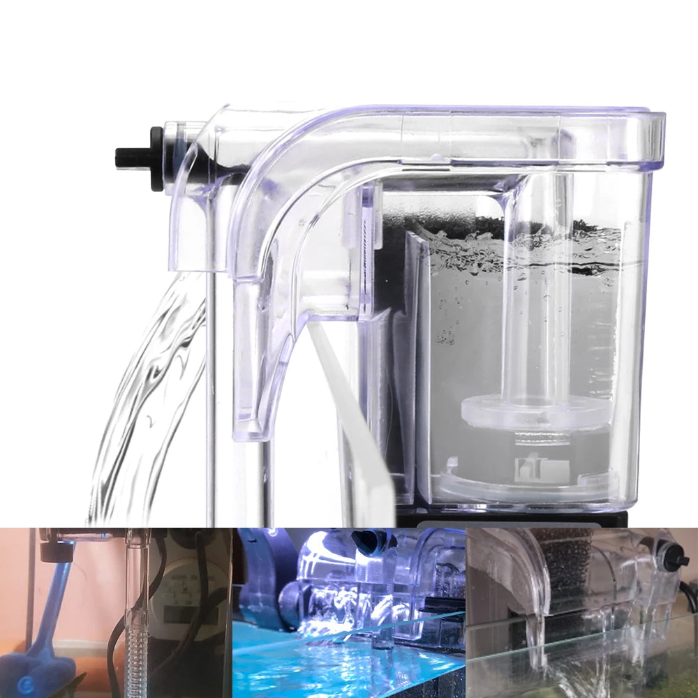 External Hang Up Filter Water Pumps Mini Aquarium Filter for Aquarium Fish Tank Filter Oxygen Su - Automotive LED Light