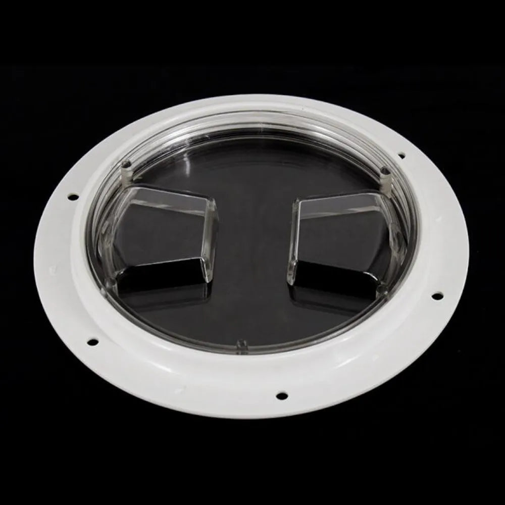 Arrival Round Deck Plate Marine Access Boat Inspection Hatch Cover Plate Cut Out ABS Plastic Ant - Automotive LED Light