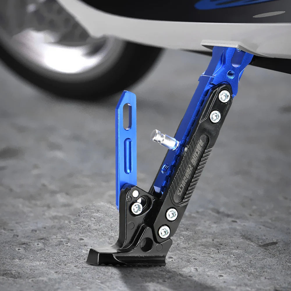 Kick Stand Parking Bracket Adjustable Kickstand Motorcycle Accessories Foot Side Stand for Elect - Automotive LED Light