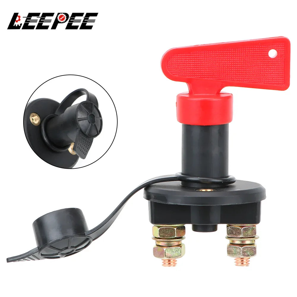 Car Battery Switch Disconnect Power Isolator 1 Removable Keys For Truck Marine ATV Cut Off Kill  - Automotive LED Light