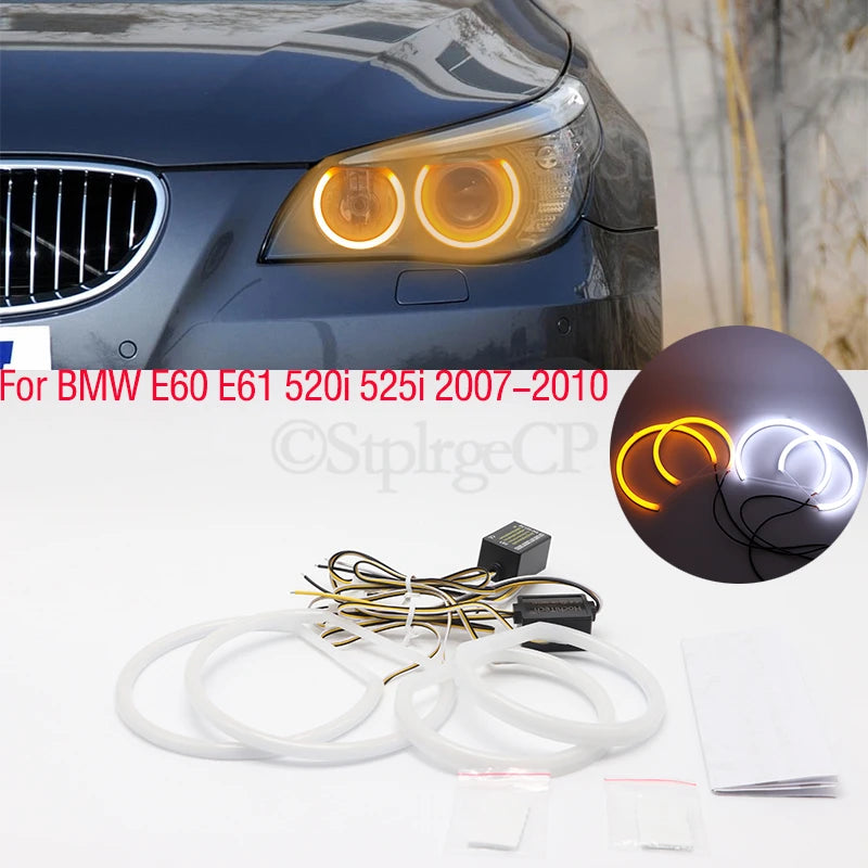 For BMW E60 E61 LCI 528i 530i 535i 550i M5 2007-2010 halogen Headlight SMD Cotto for BMW E61 E60 M5 2007-2010 - Canbus L