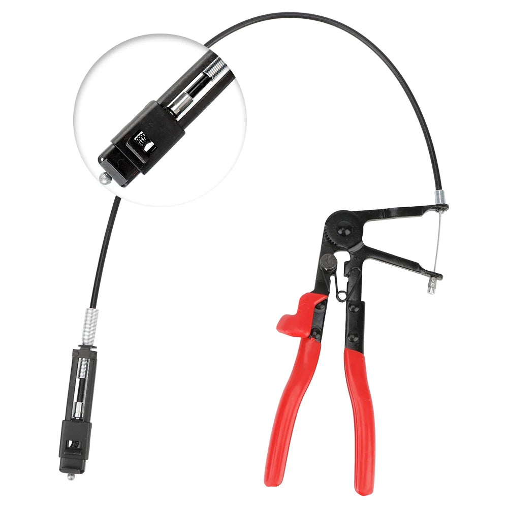 Flexible Wire Long Reach Hose Clamp Pliers Auto Tools Removal Hand Tools Alicate Cable Type for  - Automotive LED Light