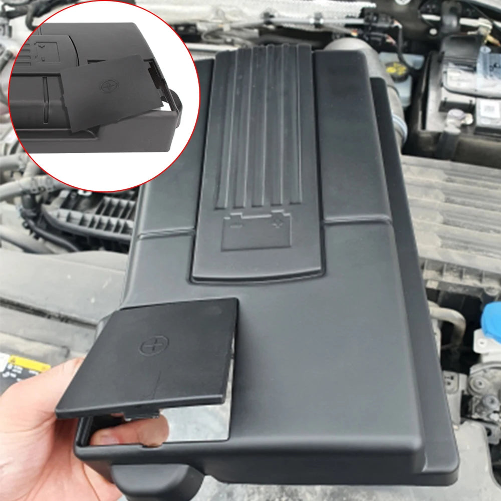 Car Battery Cover Protector Negative Electrode Guards Waterproof Accessories For for Volkswagen 2016-2018 - Automotive L
