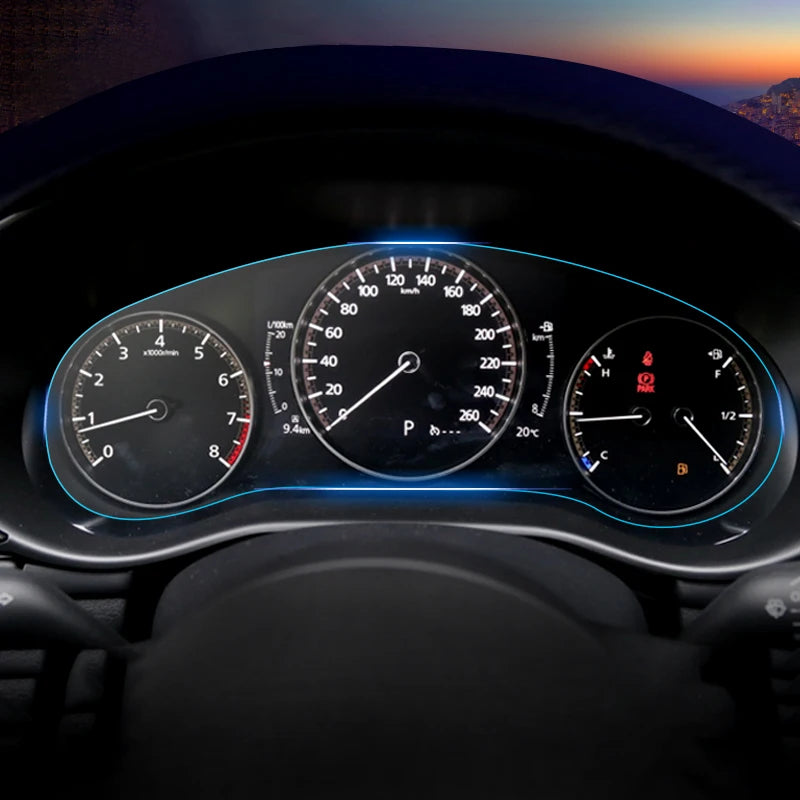 For Mazda 3 BP CX-30 CX30 2019 2020 2021 2022 2023 Tempered Glass Navigation Scr for Mazda CX30 - Automotive LED Light