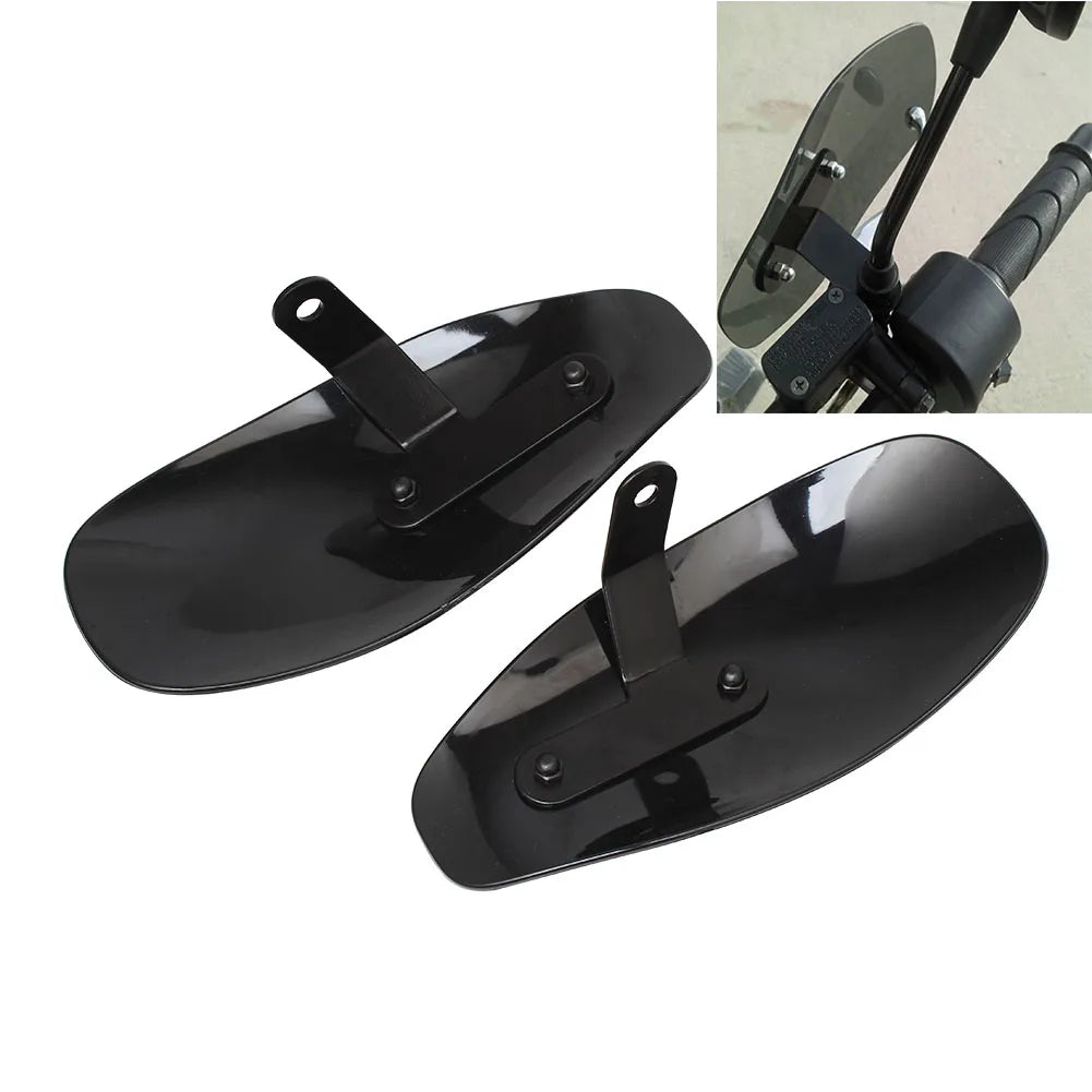 Universal Motorcycle Black Handlebar Hand Guard Handguard Wind Protector Shield For Harley XL 88 - Automotive LED Light