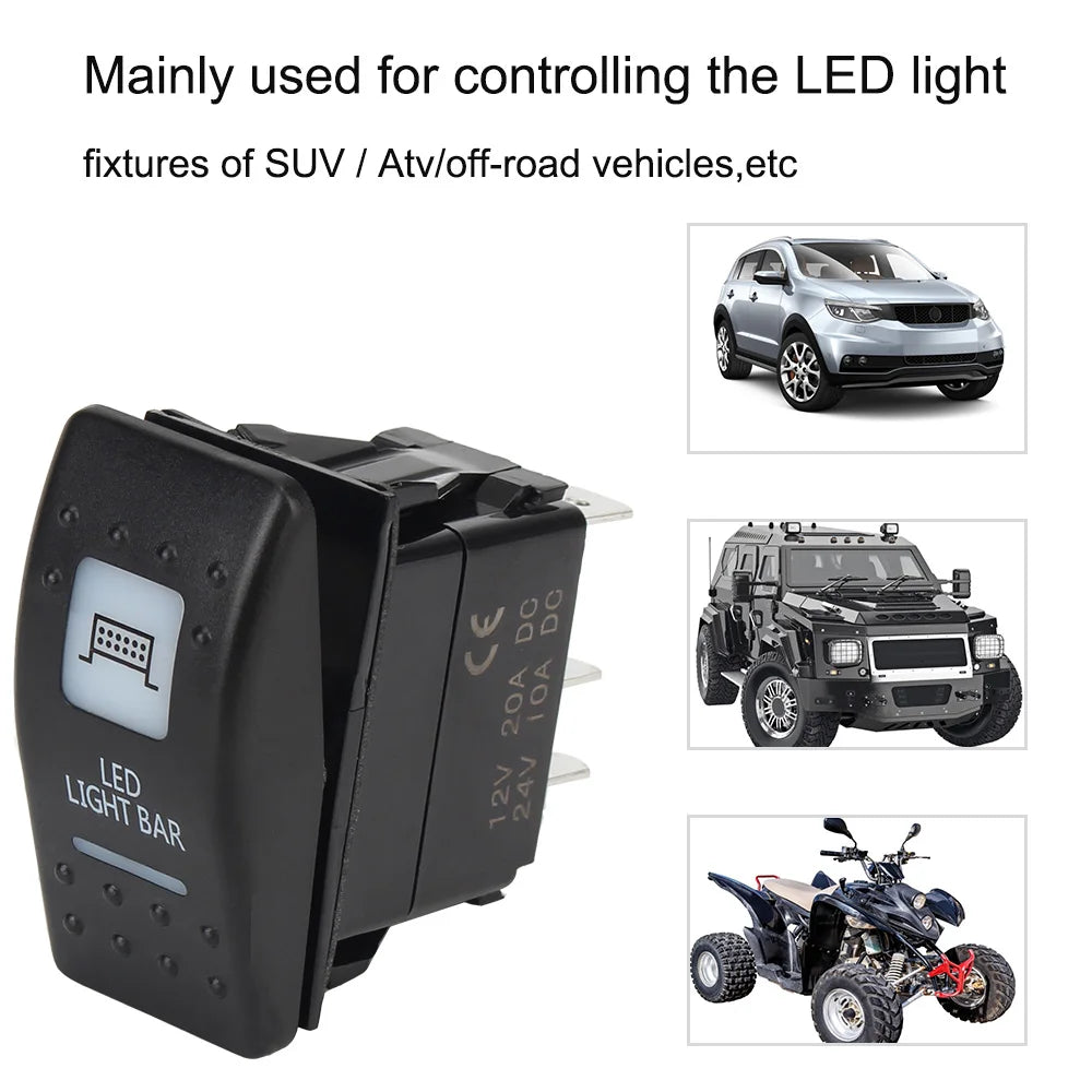 24V 12V Car Light Toggle Switch LED Rear Front Lamps Buttons Automotive Accessories For Boat Car - Automotive LED Light