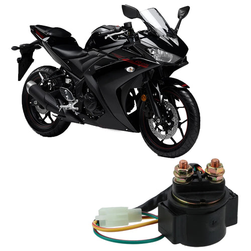 12V 20W Motorcycle Solenoid Starter Relay 2 Pin 2 Wires Accessories For GY6 50CC 125CC 150CC Sco - Automotive LED Light