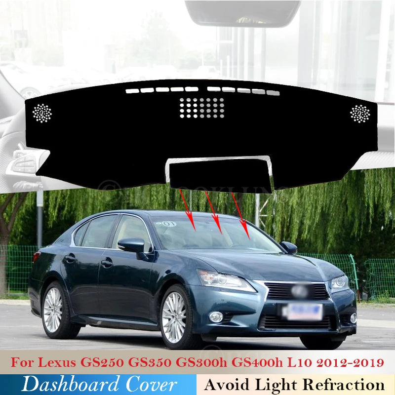 Dashboard Cover Protective Pad for Lexus GS GS250 GS350 GS300h GS400h L10 2012~2 for Lexus L10 2012-2019 - Automotive LE