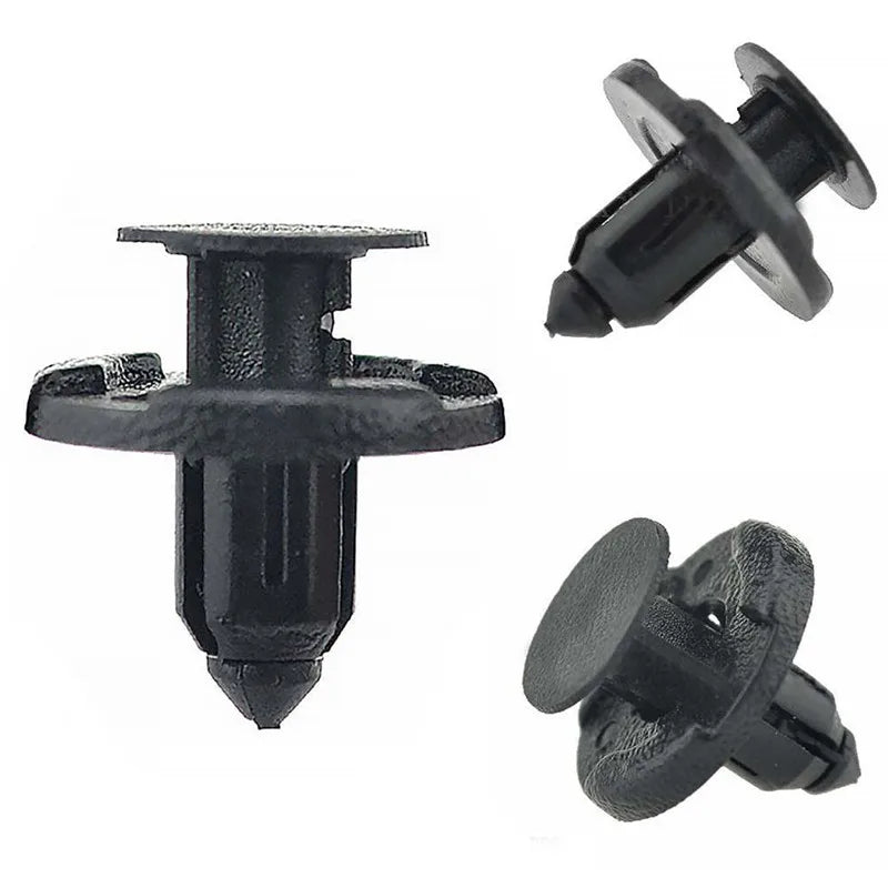 50pcs 8mm Auto Fastener Clip Car Body Push Retainer Pin Rivet Bumper Door Trim Panel Retainer Fa - Automotive LED Light