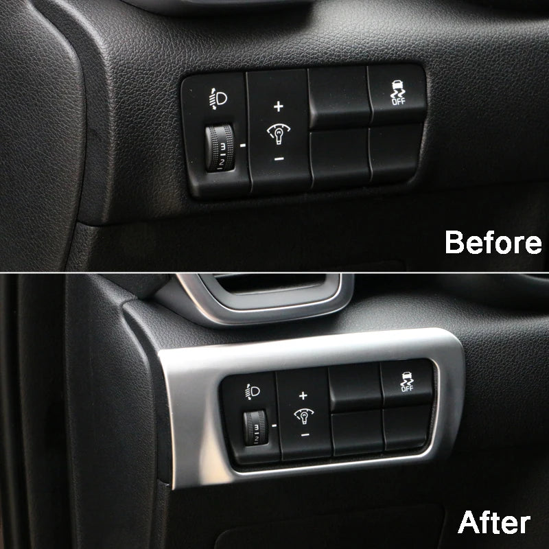 For Kia Sportage 4 QL 2016 2017 2018 2019 2020 2021 Car Headlight Adjustment Button Trim Cover A - Automotive LED Light
