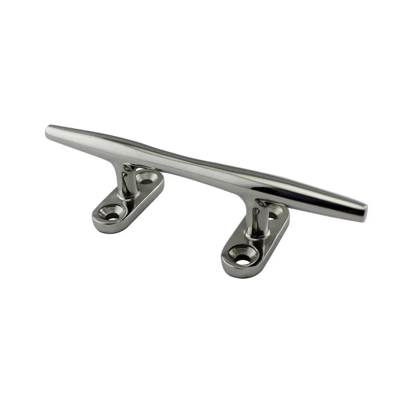1 Pcs 6' Heavy Duty Boat Hollow Base Cleat High Quality Stainless Steel Top Mirror Polished Boat - Automotive LED Light