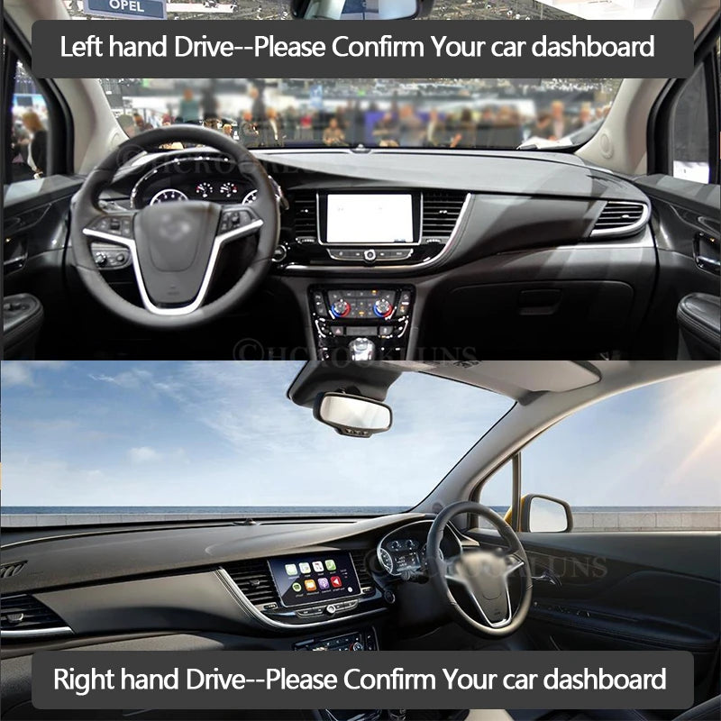 Dashboard Cover Protective Pad for Opel Mokka 2017~2019 Car Accessories Sunshade for Opel 2017-2019 - Automotive LED Lig